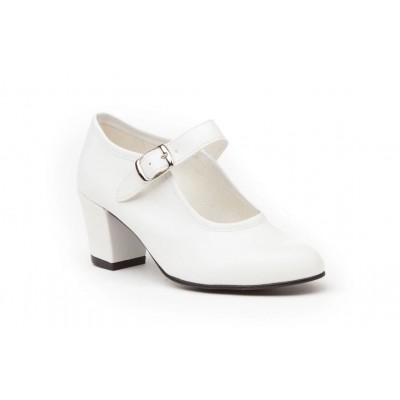 Zapatos de baile flamenco Angelitos Blanco