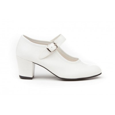 Zapatos de baile flamenco Angelitos Blanco