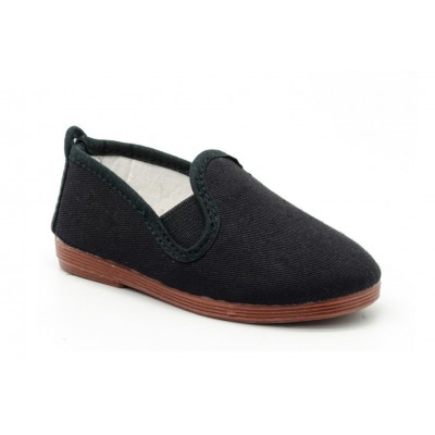 Zapatilla lona Javer 55 Kung-Fu elásticos Negro