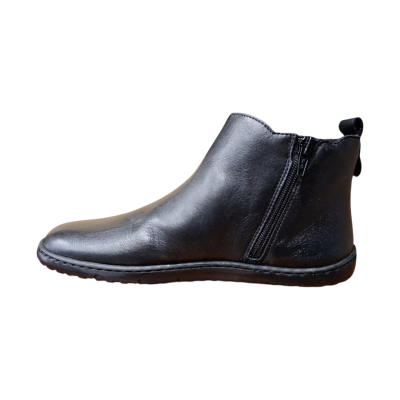 Botín Barefoot Vivant V2752 piel Negro cremallera interior
