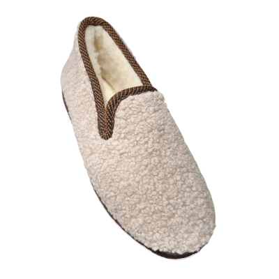 Zapatillas casa Soca 570 Borrego Beige forro pura lana
