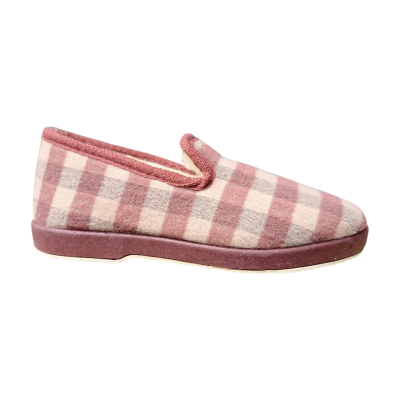 Zapatillas casa Soca 2510 Cuadros borreguito Coral