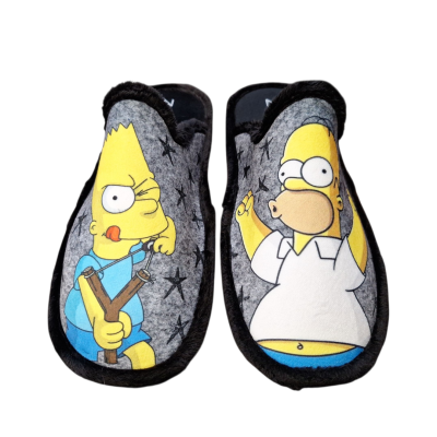 Zapatillas casa Zel´s 11131 Homer y Bart Simpson
