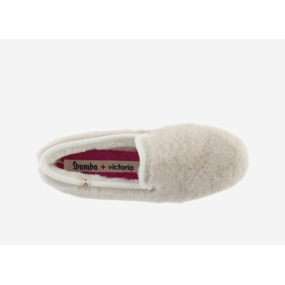 Zapatillas casa Victoria 2020111 Dacha Forro Borreguito Beige