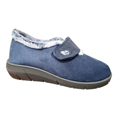 Zapatillas casa Pluma Flex 14117 Velcro suapel Marino