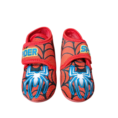 Zapatillas casa Alcalde 12020 abotinadas Spider Rojo