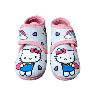 Zapatillas casa Alcalde 12005 abotinadas Kitty Gris