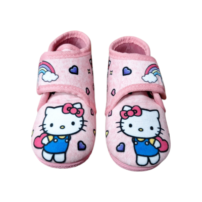 Zapatillas casa Alcalde 12005 abotinadas Kitty Rosa