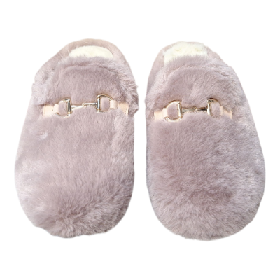 Zapatillas de casa para mujer Alberola H29467P hebilla Shaffle Toscana Malva