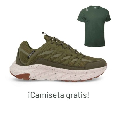 Zapatillas trekking para hombre Insua kaki +...