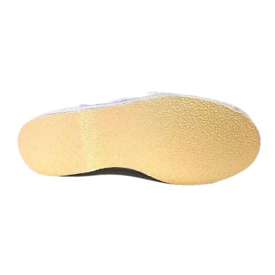 Suela zapatillas de casa de paño aterciopelado marca muro color gris