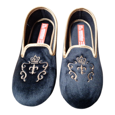 Zapatillas casa Norteñas 766823 Terciopelo Escudo Negro