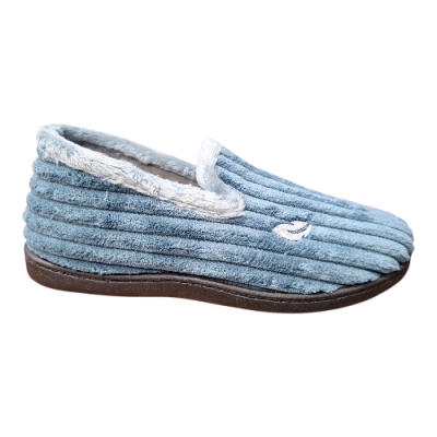 Zapatillas casa PlumaFlex 12024 Pana Azul