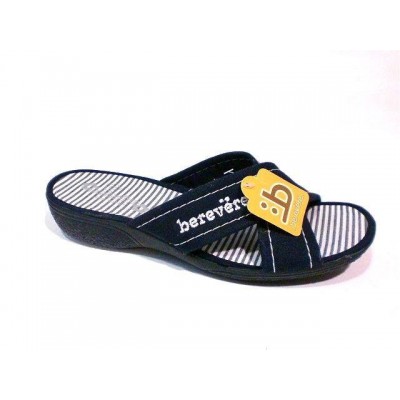 Zapatillas para casa Berevere tela Cruzada Marino Zapatillas para casa Berevere tela Cruzada Marino