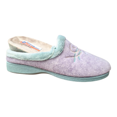 Zapatillas casa Soca 0400 paño Lila plantilla extraíble