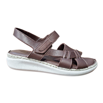 Sandalias Leios by Treintas L-1415 piel marrón chocolate