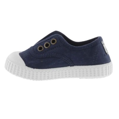 Zapatillas de lona paraverano Inglesita Victoria 6627 elásticos empeine puntera goma Marino
