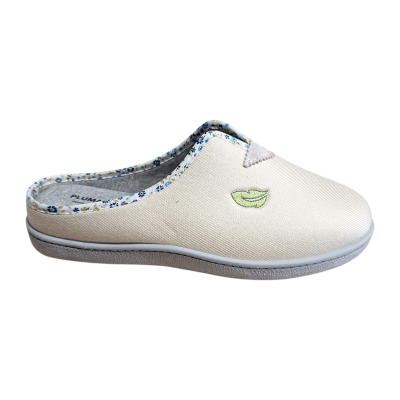 Zapatillas casa PlumaFlex 12360 Tela Pico Beige