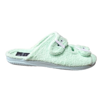 Zapatillas casa Alberola X27206 Hebillas Verde
