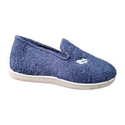 Zapatillas PlumaFlex 12344 cerrada rizo Marino