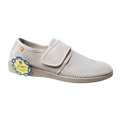 Zapatillas La Cadena 28219 lona picada velcro