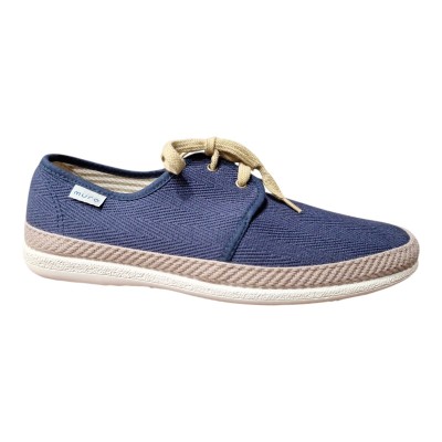 Zapatillas Muro 352 lona espiga cordon Marino