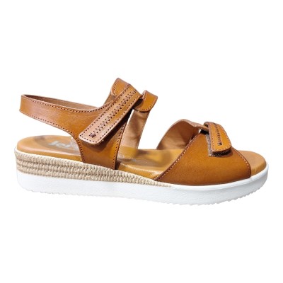 Sandalia Jordana 681 piel cuña baja velcro