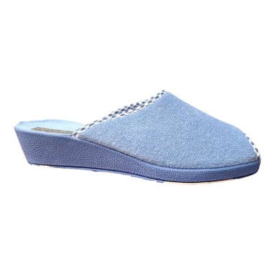 Zapatillas casa cuña Huran 52/6000 puntera abierta Aguamar