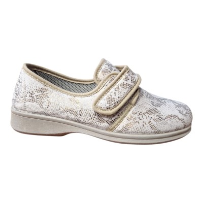 Zapatillas ancho especial Campello 5580F Serpe Beige
