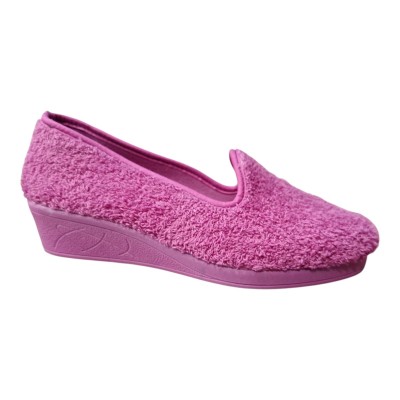 Zapatillas casa cuña Andinas 9875-26 Rizo Magenta