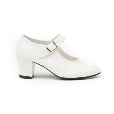 Zapatos de baile flamenco Hechos en España (25-34) Blanco