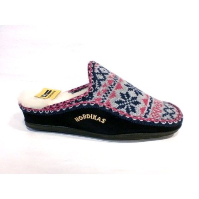Zapatillas Nordikas 1502 Edel Weis punto forro lana borreguito