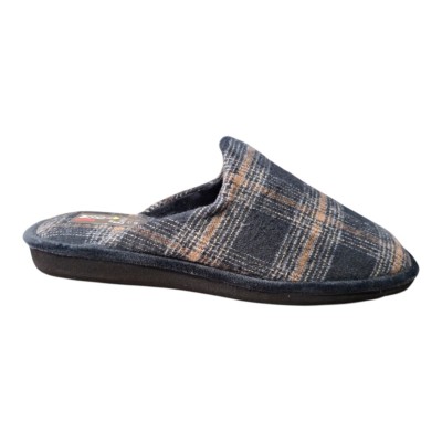 Zapatillas casa Moda España IN5770 paño cuadros Negro
