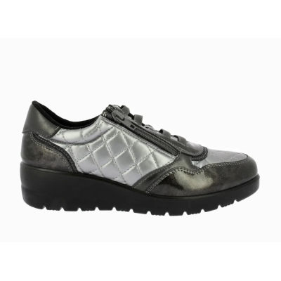 Zapato Dr. Cutillas 45415 Cordon Elastico Guateado Gris