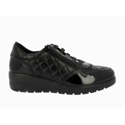 Zapato Dr. Cutillas 45415 Cordon Elastico Guateado Negro
