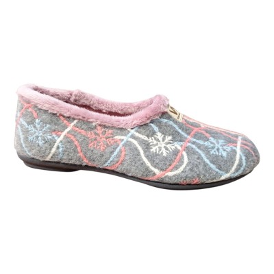 Zapatillas casa Vulca Bicha 4307 Paño Copo Gris