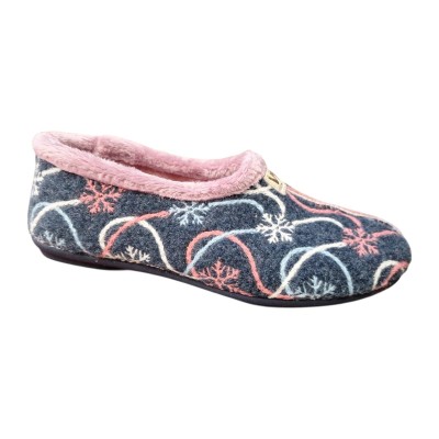 Zapatillas casa Vulca Bicha 4307 Paño Copo Marino