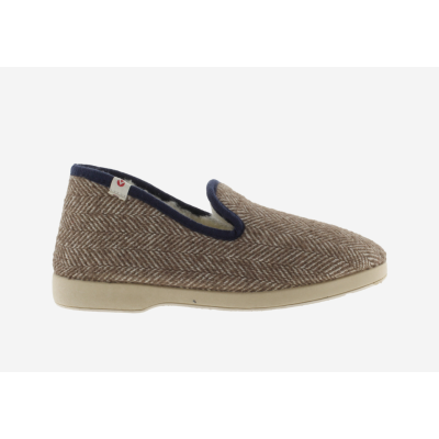 Zapatillas casa Victoria 2020113 Espiga forro lana Taupe