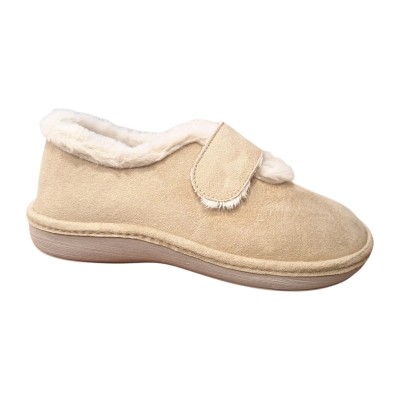 Zapatillas casa Salvi 73B28 Nuuk Velcro Bamara Beige