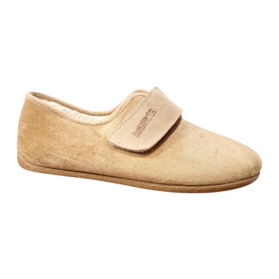 Zapatillas casa Kokis 7-8638 antelina velcro