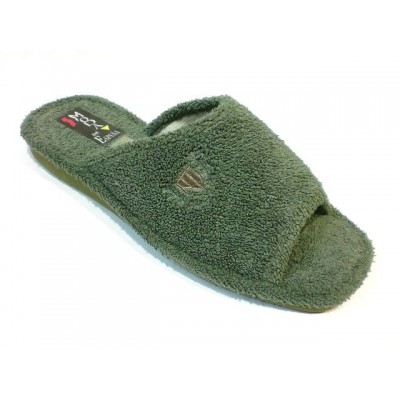 Zapatilla de casa hombre toalla puntera abierta Moda España Tallas Grandes Zapatilla de casa hombre toalla puntera abierta Moda España Tallas Grandes