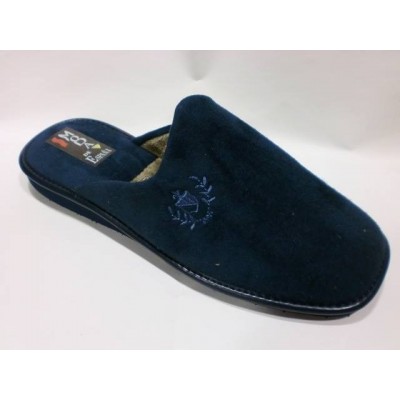 Zapatillas de casa para hombre descalzas antelina Moda de España Marino Tallas Grandes Zapatillas de casa para hombre descalzas antelina Moda de España Marino Tallas Grandes