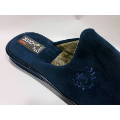 Zapatillas de casa para hombre descalzas antelina Moda de España Marino Tallas Grandes Zapatillas de casa para hombre descalzas antelina Moda de España Marino Tallas Grandes
