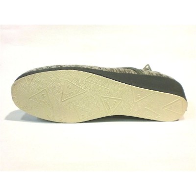 Zapatillas de casa con cuña Wamba Cerrada Paño Gris