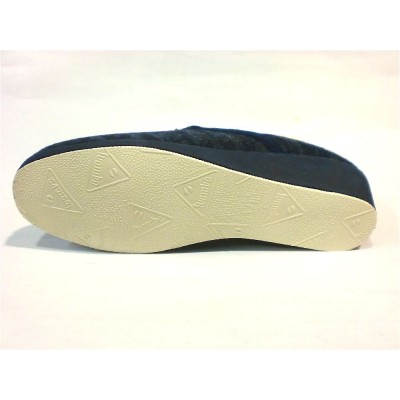 Zapatillas de casa con cuña Wamba Cerrada Paño Marino