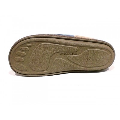 Zapatillas de casa Biorelax by Cosdam plantilla extraible piso huella copete Azafata Zapatillas de casa Biorelax by Cosdam plantilla extraible piso huella copete Azafata