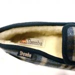 Zapatillas de cuadros paño pirineo pura lana Wamba 2061