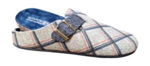 Zapatillas casa Vulca Bicha 896 fieltro rombos hebilla