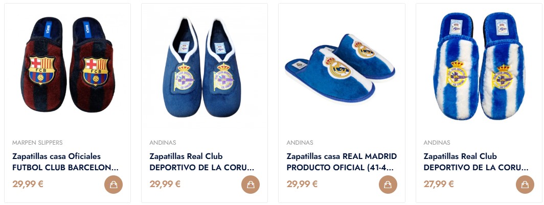 Zapatillas oficiales de equipos de fútbol