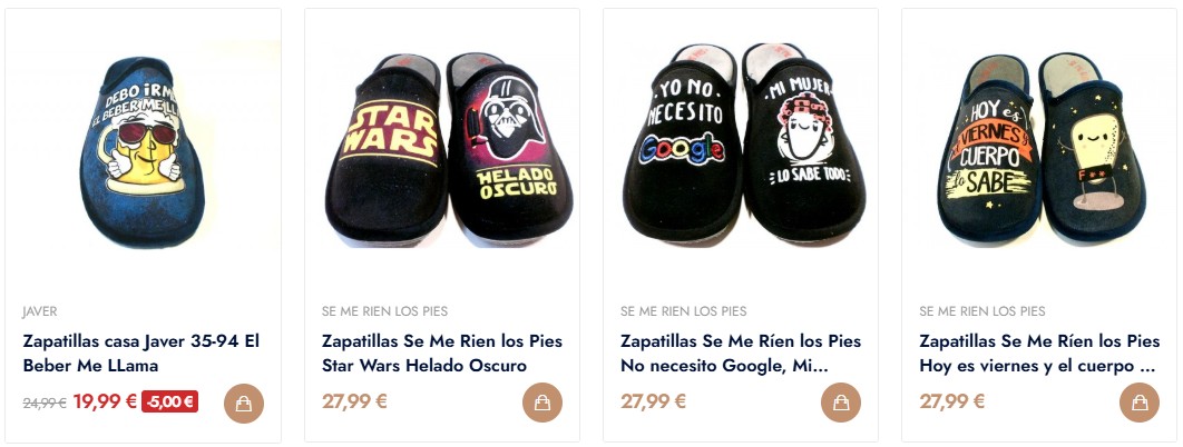Zapatillas divertidas